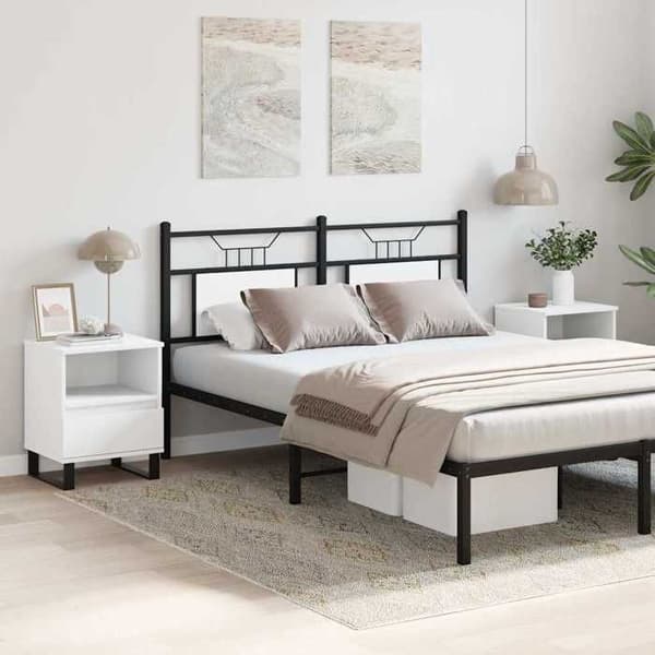 Maison Exclusive - Sängbord 2 st vit 40x35x50 cm ingenjörsträ Vit