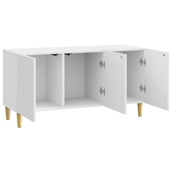 Maison Exclusive - TV-möbel 99 x 34,5 x 50 cm Blank vit Ingenjörsträ