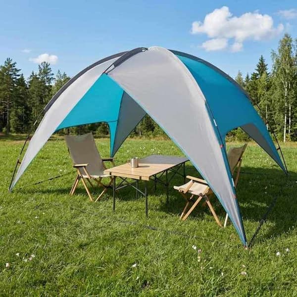 Tält - EXKLUSIVT HUS - 4 platser - Blå - Konvertibel regnskydd - Polyester 185T PU