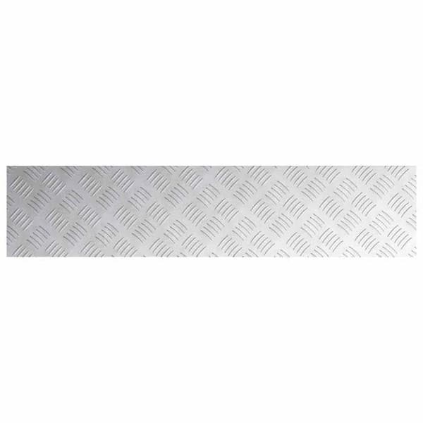 Maison Exclusive - Nez de marche 2 pc 90 x 20 cm Silver Aluminium Rektangulär