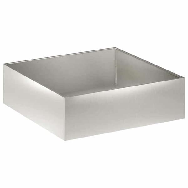 Maison Exclusive - Trädgårdskrukor 2 st Silver 100 x 100 x 30 cm