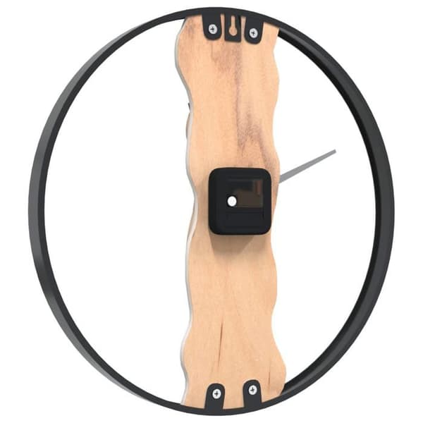 Maison Exclusive - Vægur brun Ø35 cm jern og egetræ brun