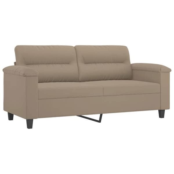 Maison Exclusive - Sæt af 2 sofaer med puder Taupe Mikrofiberstof