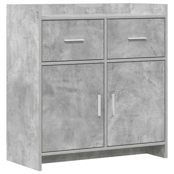 Maison Exclusive - Buffé Grå betong 75 x 36 x 80 cm Ingenjörsträ