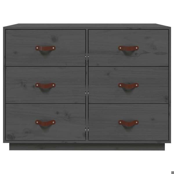 Maison Exclusive - Buffé Grå 100x40x75 cm Massivt furu