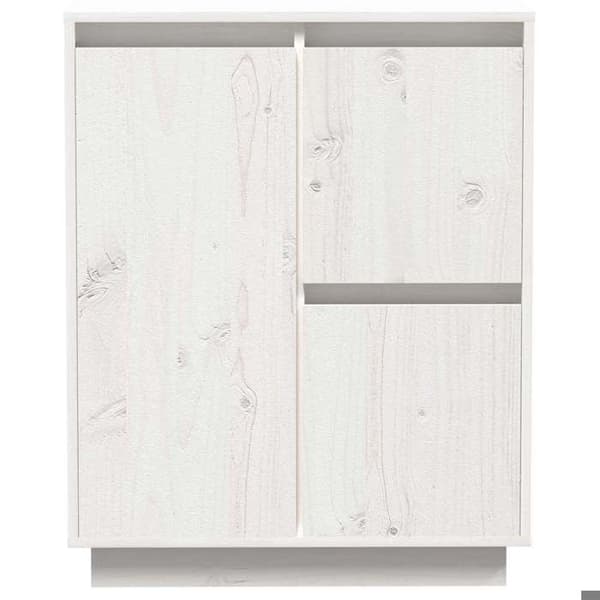 Maison Exclusive - Buffé Vit 60x34x75 cm Massivt furu Vit