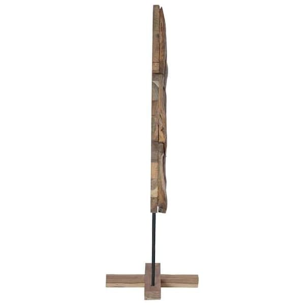 Maison Exclusive - Juletræ med brun støtte 121 cm i solid teaktræ