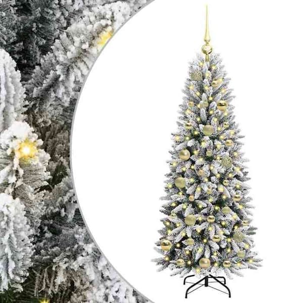 Maison Exclusive - Konstgjord Julgran Vit 120 cm Vit