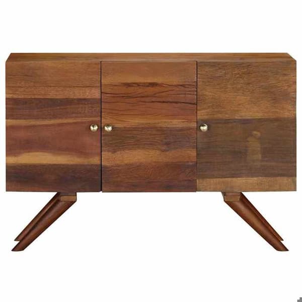 Maison Exclusive - Buffé i massivt återvunnet trä 110x30x75 cm Brun brun