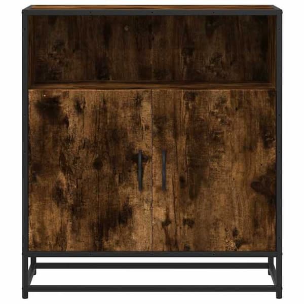 Maison Exclusive - Buffet i røgfyldt eg 68x35x76 cm i ingeniørtræ