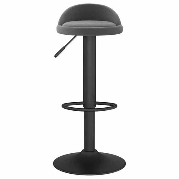 Maison Exclusive - Barstol Mörkgrå Sammet