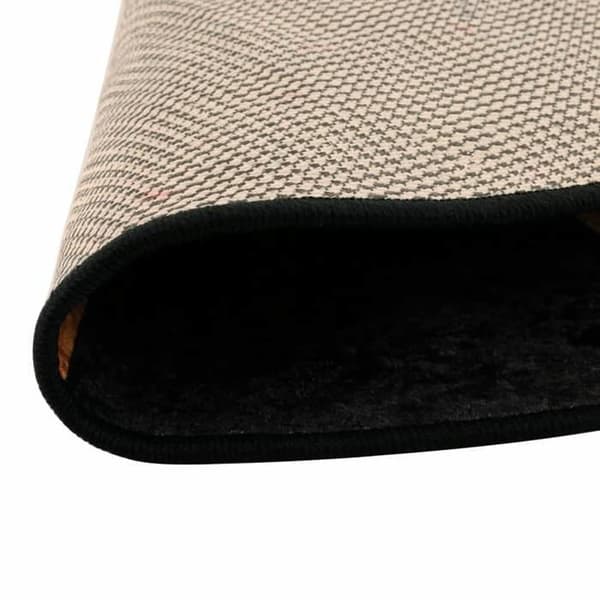 Maison Exclusive - Vaskbar sort og guld tæppe Ø 120 cm