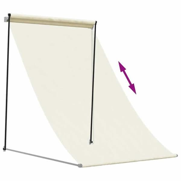 Maison Exclusive - Retractable awning cream 150x150 m tyg och stål