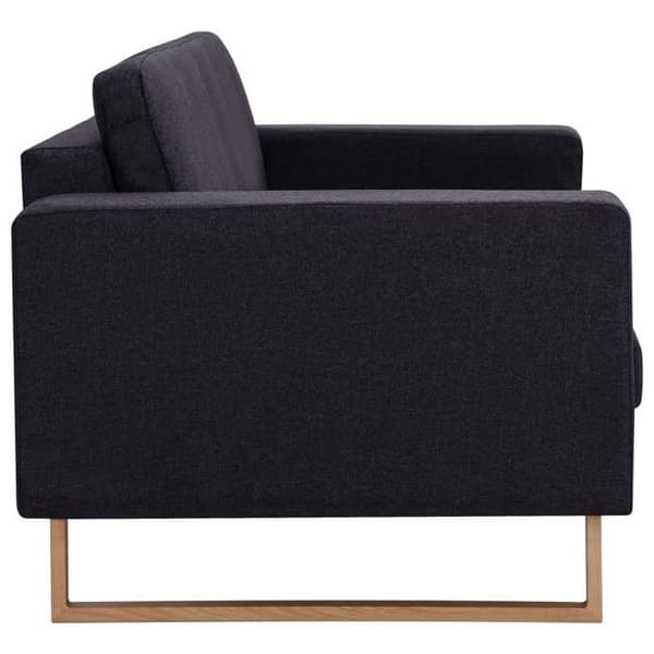 Maison Exclusive - Soffa 3-sits Svart Tyg Svart