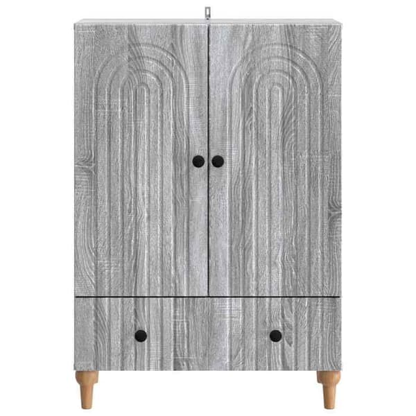 Maison Exclusive - Buffet Sonoma grå 66 x 34,5 x 95 cm Ingeniørtræ Grå