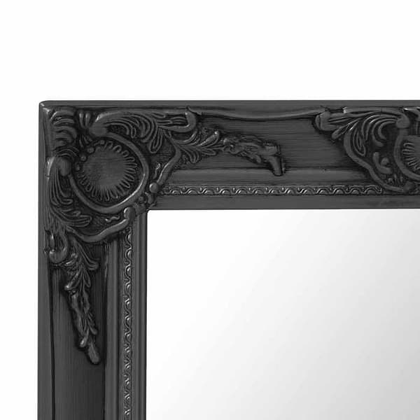 Maison Exclusive - Barok stil vægspejl 50x50 cm sort Svart