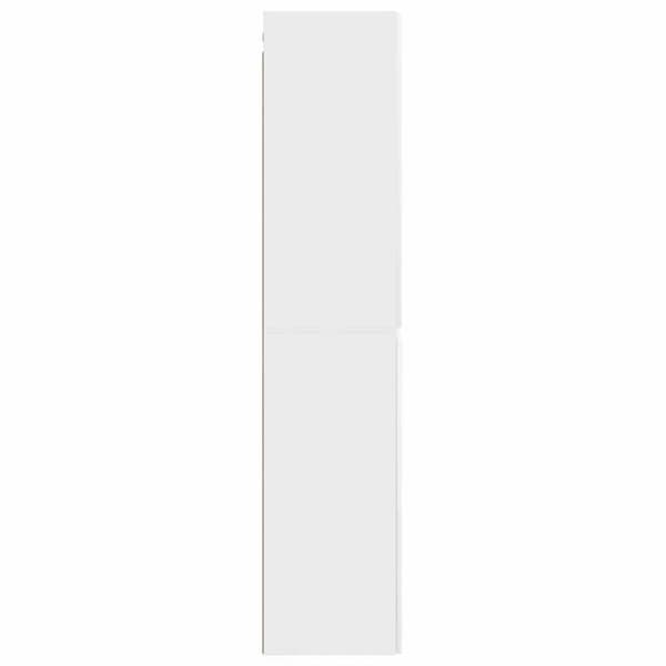 Maison Exclusive - Väggmonterad Badrumsskåp Vit 33 x 34,5 x 160 cm Vit