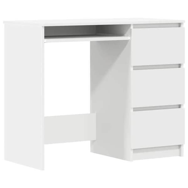 Kontor - EXKLUSIV HEM - 90 x 45 x 76 cm - Vit - 1 låda - Ingenjörsträ Vit