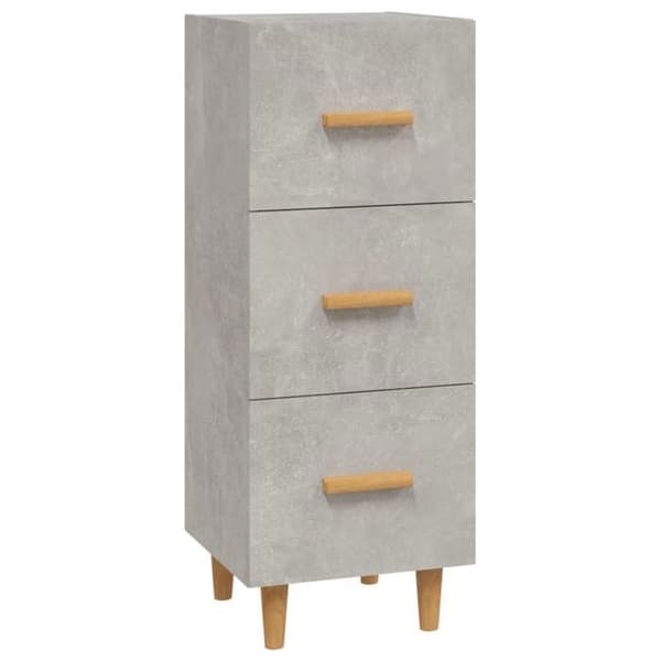 Maison Exclusive - Buffé Grå betong 34,5x34x90 cm Ingenjörsträ