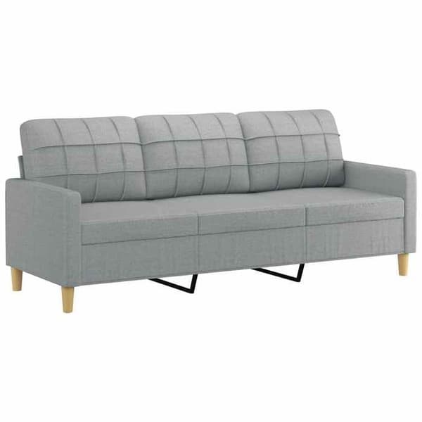 Maison Exclusive - Soffa 3-sits Grå 180 cm Tyg