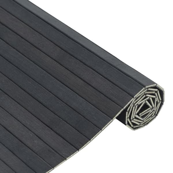 Maison Exclusive - Suorakulmainen harmaa matto 60x200 cm bambusta