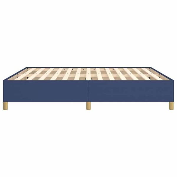 Sengestel - EKSKLUSIV HUS - 160x200 cm - Blå - 100% polyester stof - Lamelseng Blå