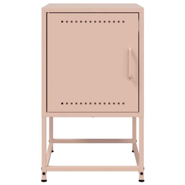 Maison Exclusive - Sängbord rosa 36x39x60,5 cm stål