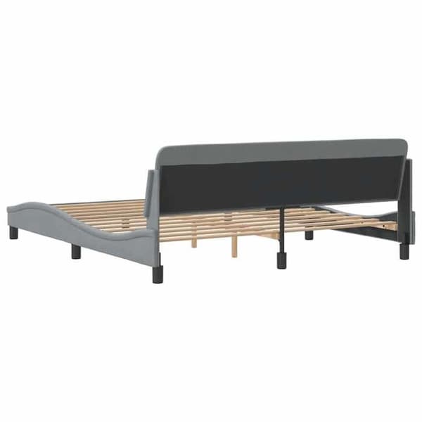 Sengestel - EKSKLUSIV HUS - Dover - 180x200 cm - Lys grå - Lamelseng Ljusgrått