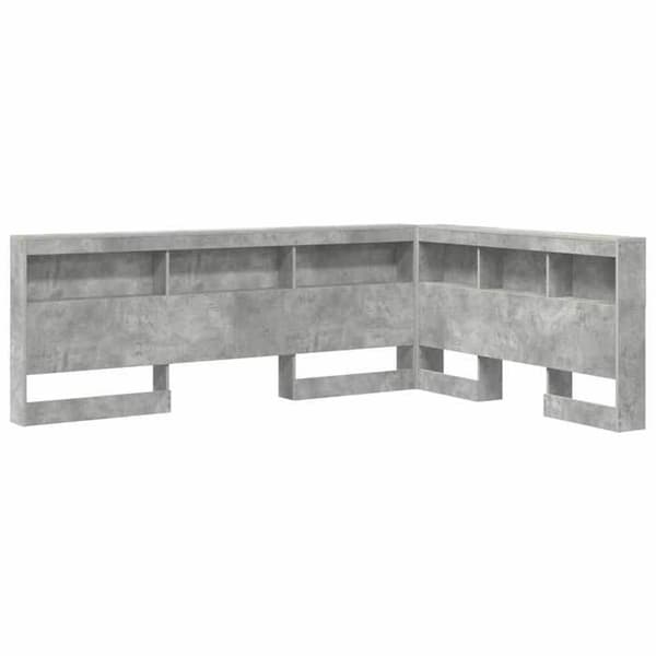 Maison Exclusive - Opbevaringshovedgærde Grå beton Ingeniørtræ