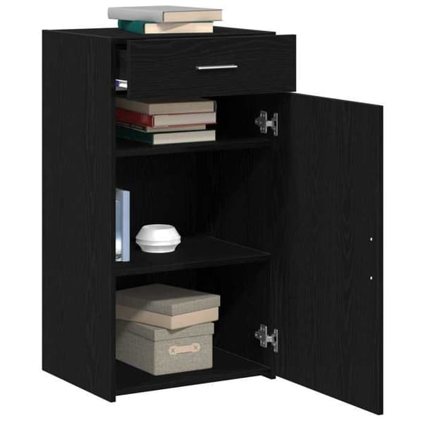 Maison Exclusive - Musta tammi buffet 50 x 42,5 x 93 cm
