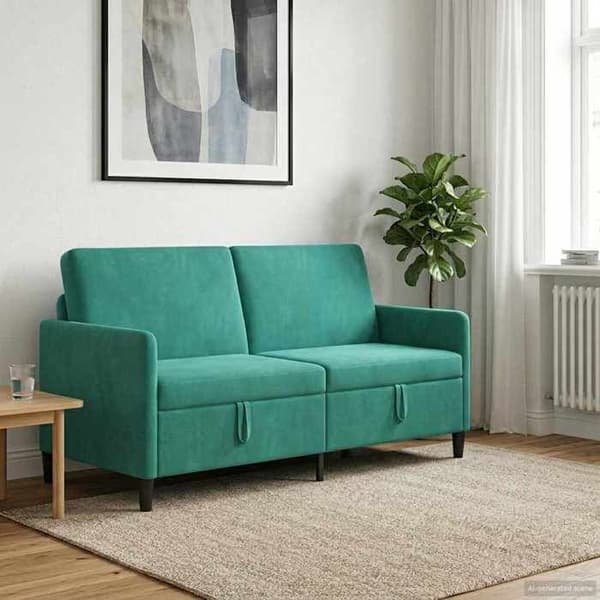 Maison Exclusive - Sofa med opbevaring Turkis 172 x 78 x 87 cm Polyester