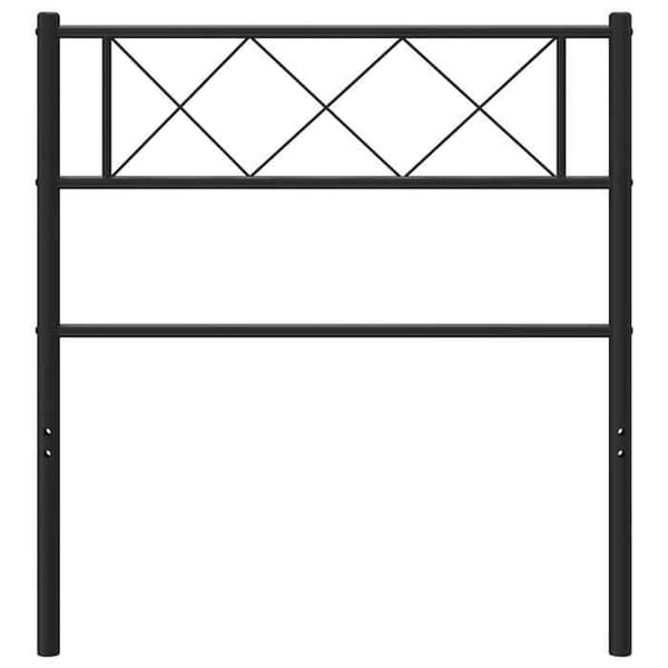 Maison Exclusive - Erstatnings hovedgærde metal sort 100 cm
