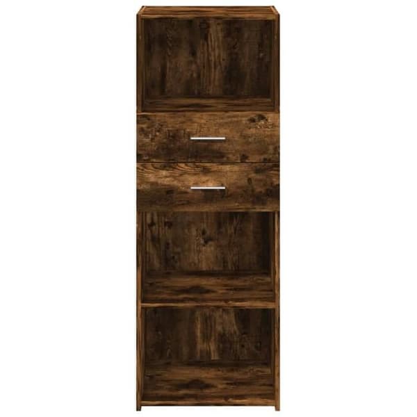 Maison Exclusive - Buffé hög ekrökt 45x42,5x124 cm ingenjörsträ