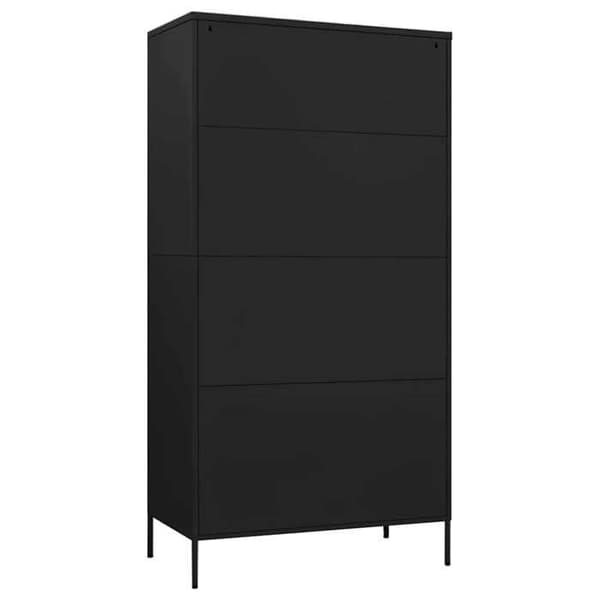 Maison Exclusive - Garderobe Sort 90x50x180 cm Stål Svart