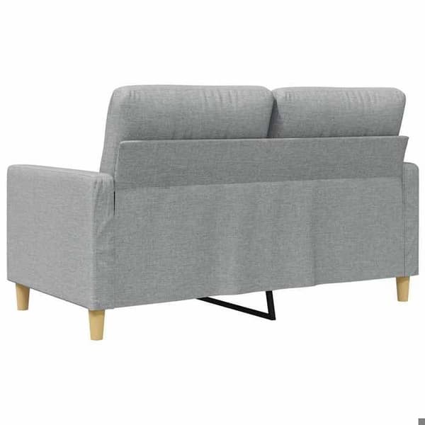 Soffa 2 platser - MAISON EXCLUSIVE - Maison Exclusive - Ljusgrå - Andningsbart tyg - Robust metallram Ljusgrått
