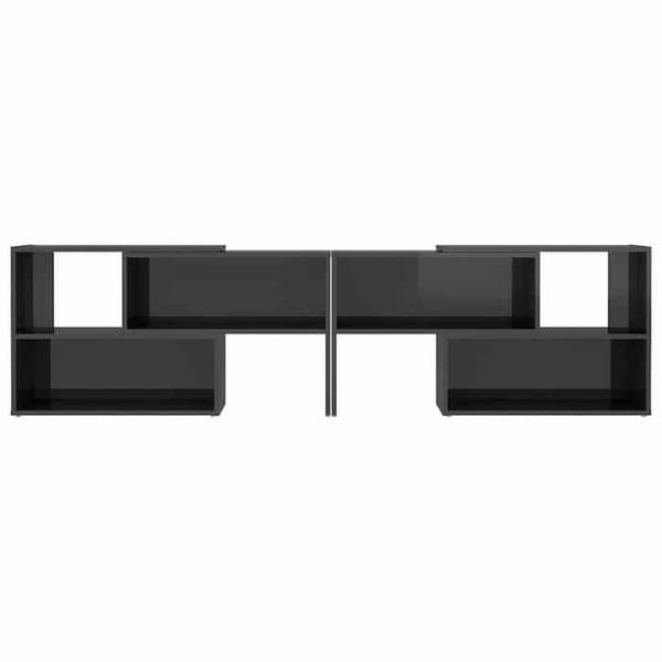 Maison Exclusive - TV-möbel Grå glans 149x30x52 cm Ingenjörsträ Grå