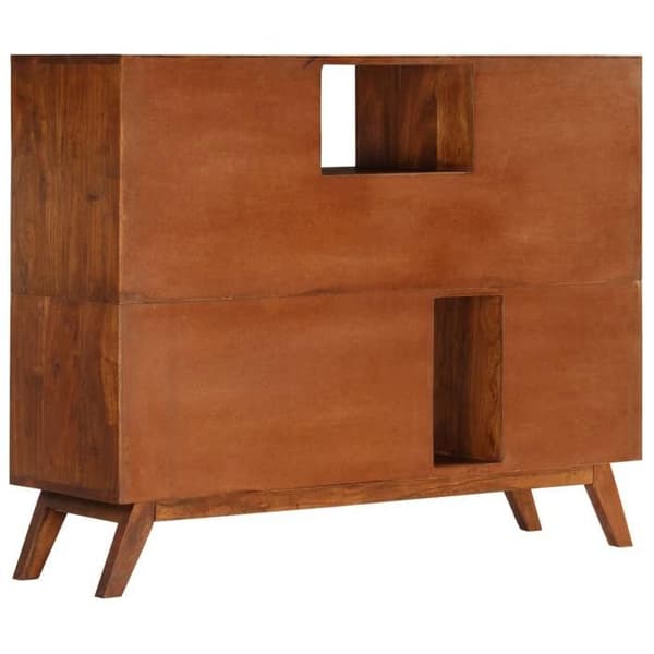 Maison Exclusive - Buffet 115x35x86 cm Solid akacietræ Mörk honungsyta