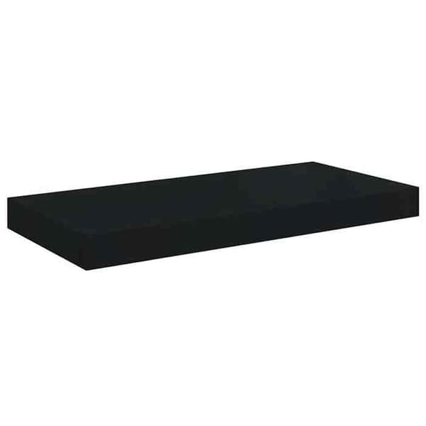 Maison Exclusive - Musta kelluva seinähylly 50x23,5x3,8 cm MDF
