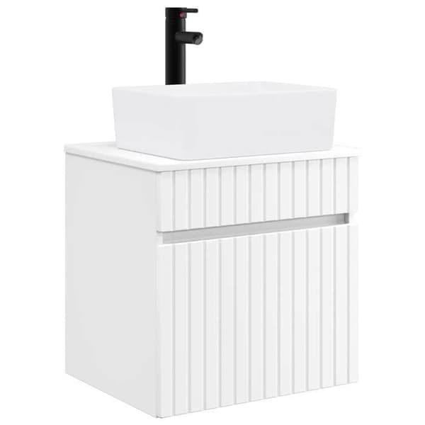 Maison Exclusive - Väggmonterad handfatmöbel Vit 49 x 41 x 63 cm Ingenjörsträ