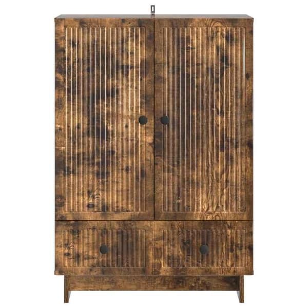 Maison Exclusive - Buffet Røget Eg 66 x 34,5 x 95 cm Ingeniørtræ