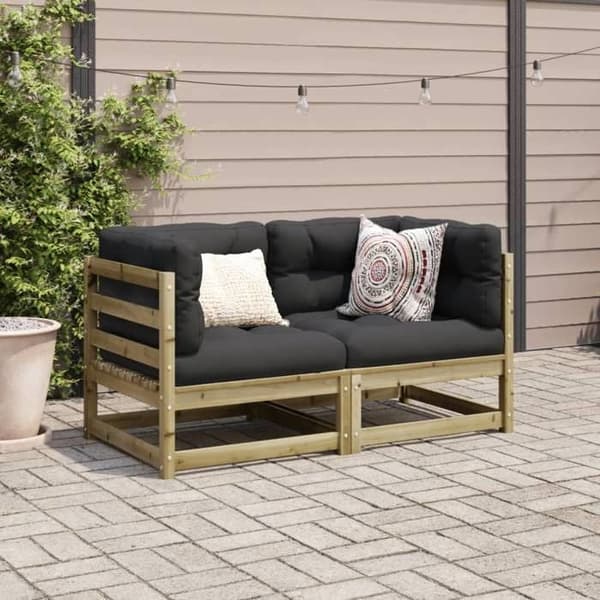 Maison Exclusive - Trädgårdsmöbler 2 delar impregnerad furu