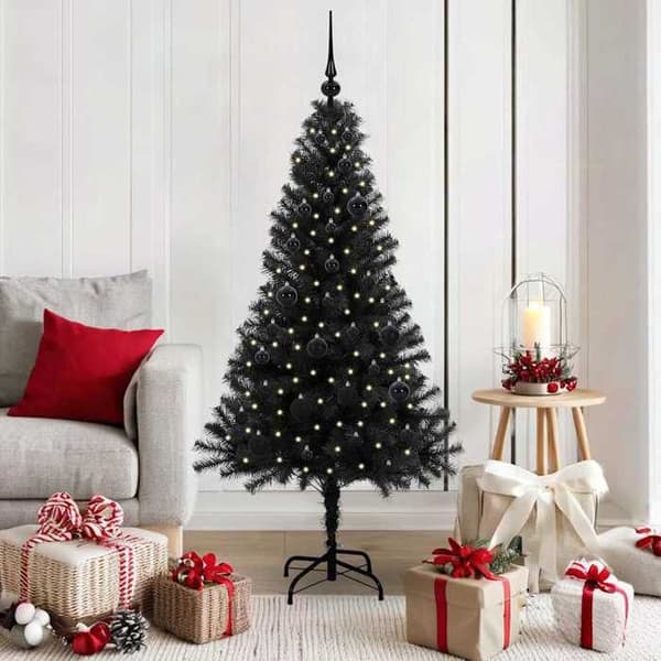 Maison Exclusive - Musta joulukuusi 150 cm PVC Svart