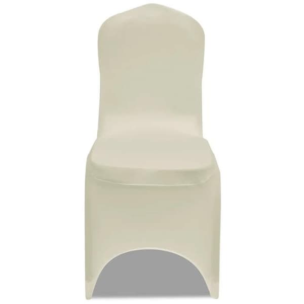 Elastiske stolbetræk - Eksklusivt Hjem - Creme (sæt af 18) - 90% polyester 10% elastan - Højde ≤100 cm Grädde