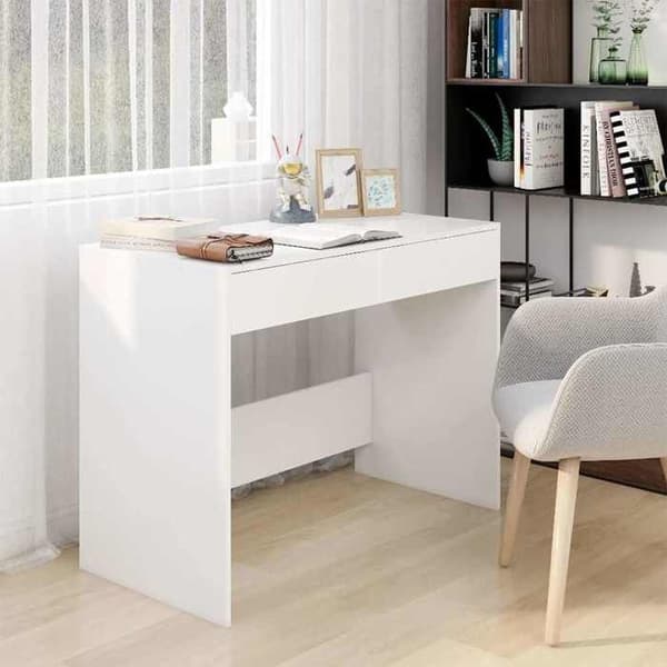 Maison Exclusive - Hvidt Kontor 101x50x76,5 cm Agglomereret