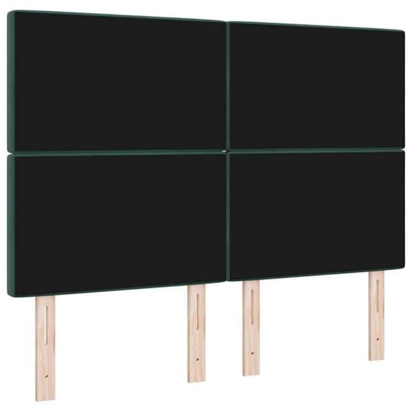 Maison Exclusive - Hovedgærde Mørkegrøn 160 cm Velour