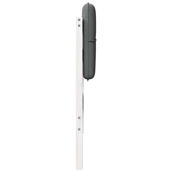 Maison Exclusive - Klädd sänggavel Vit och ljusgrå 100 cm Massivt trä