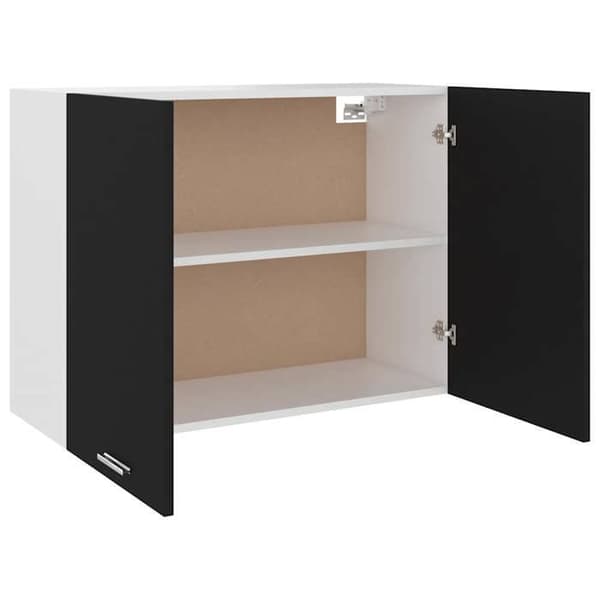 Maison Exclusive - Hængeskab "Lyon" Sort 80 x 31 x 60 cm Ingeniørtræ Svart
