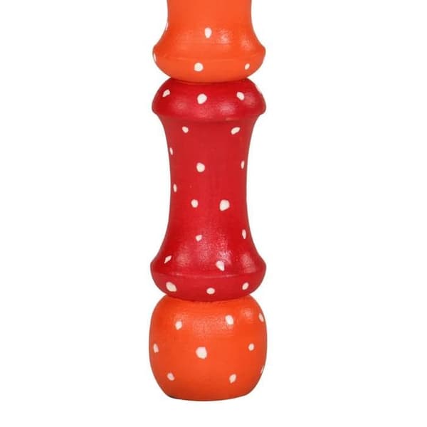 Maison Exclusive - Orange sofabord i massivt mangotræ, håndmalet