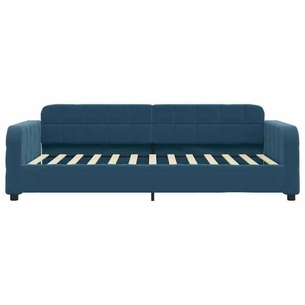 Maison Exclusive - Sininen 80x200 cm samettipäivävuode patjalla