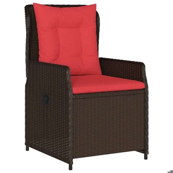 Maison Exclusive - 9 pc spisebordssæt til haven i brun poly rattan brun